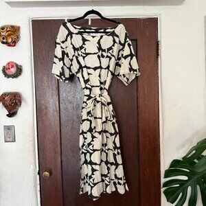 PO-EM block printed dress